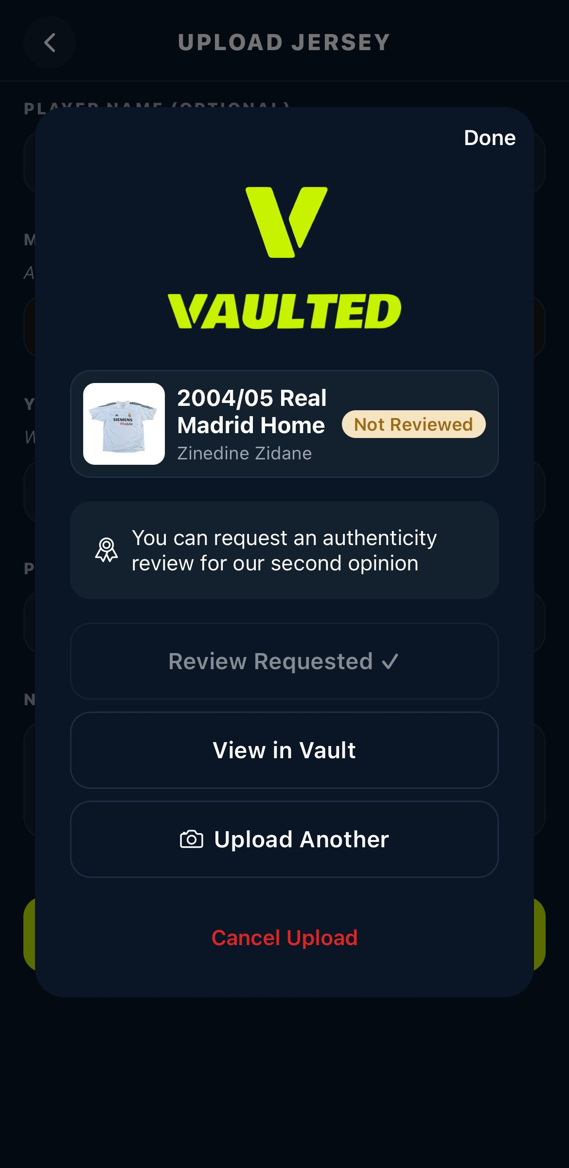 Request an Authenticity Review